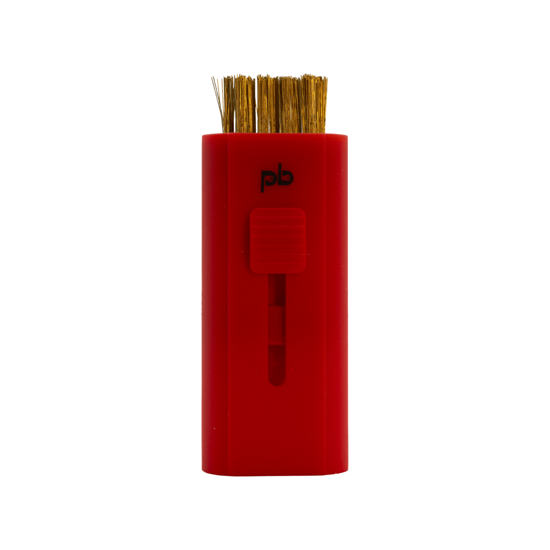 Pocket Brush Golf Club Cleaner | Club Cleaning Brush Sunday Red