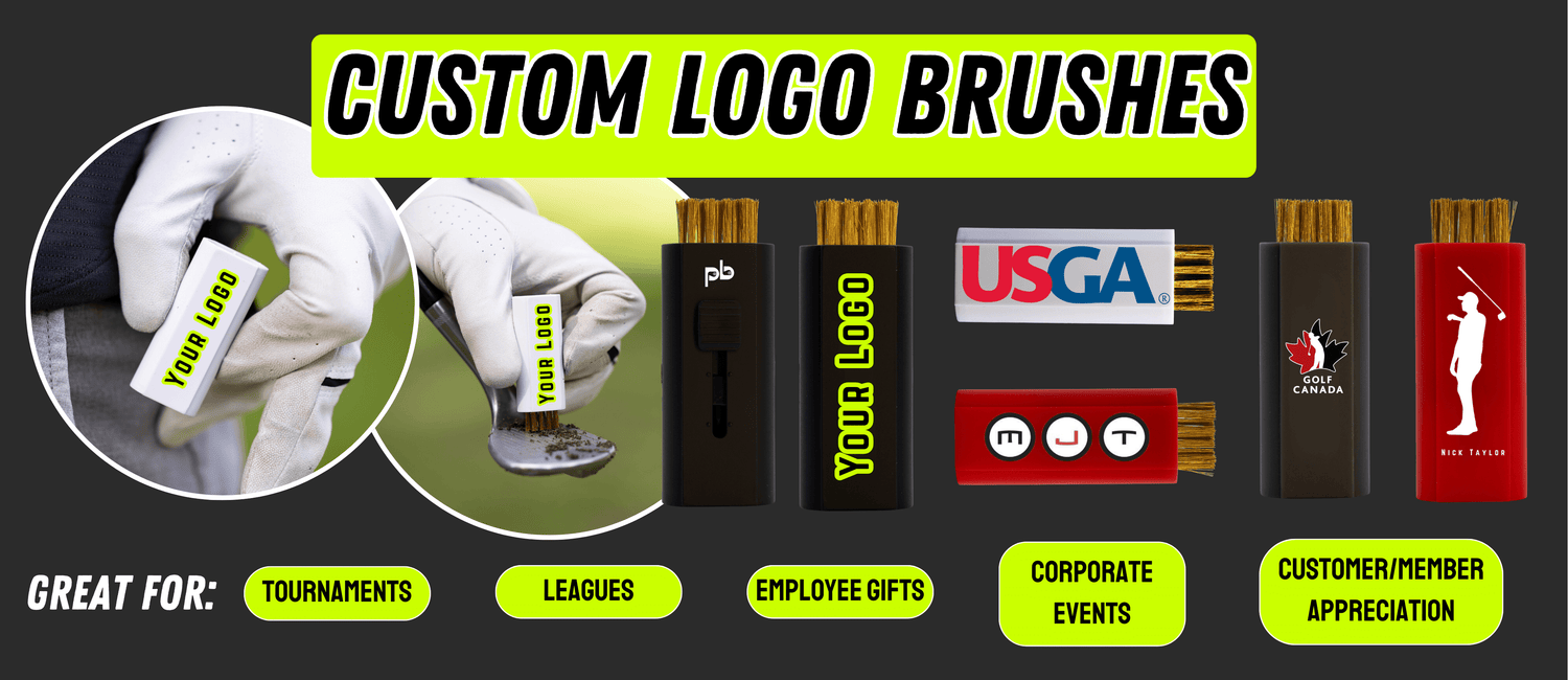 Custom Logo Pocket Brush Golf Club Cleaner