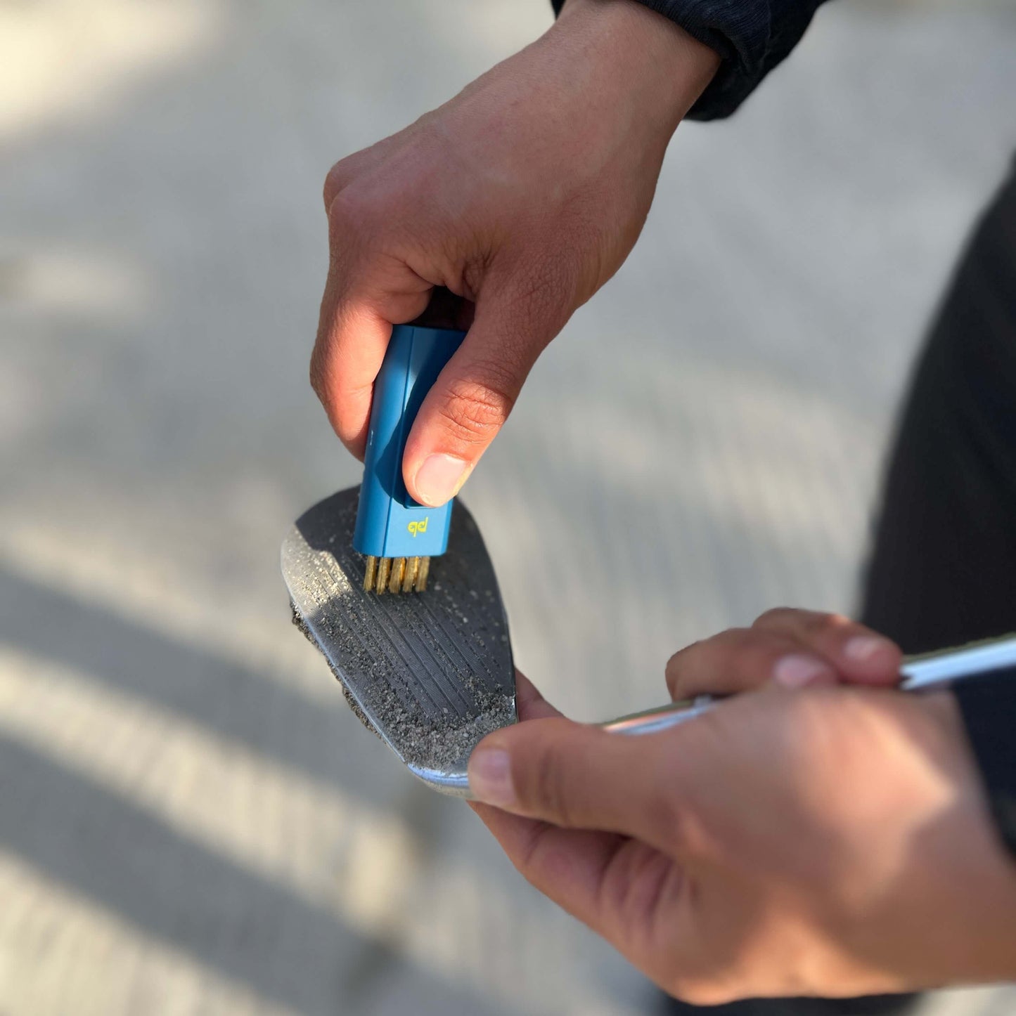 Pocket Brush Golf Club Cleaner Cleaning Brush Navy