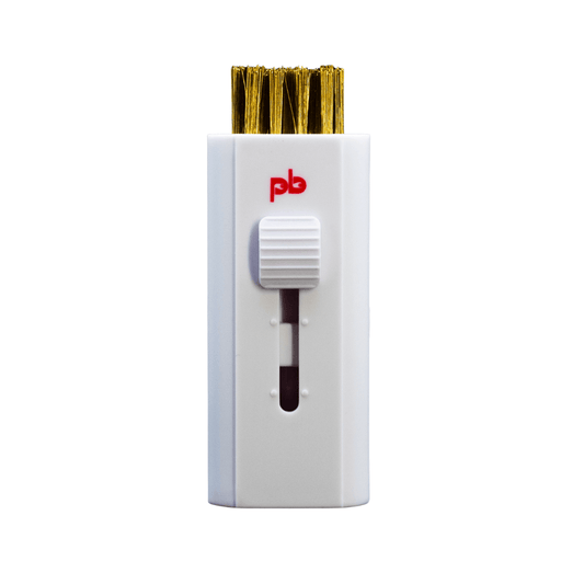 Pocket Brush Golf Club Cleaner | Club Cleaning Brush White