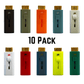 10 Pack - Pocket Brush - Portable Golf Club Groove Cleaner | Club Cleaning Tool