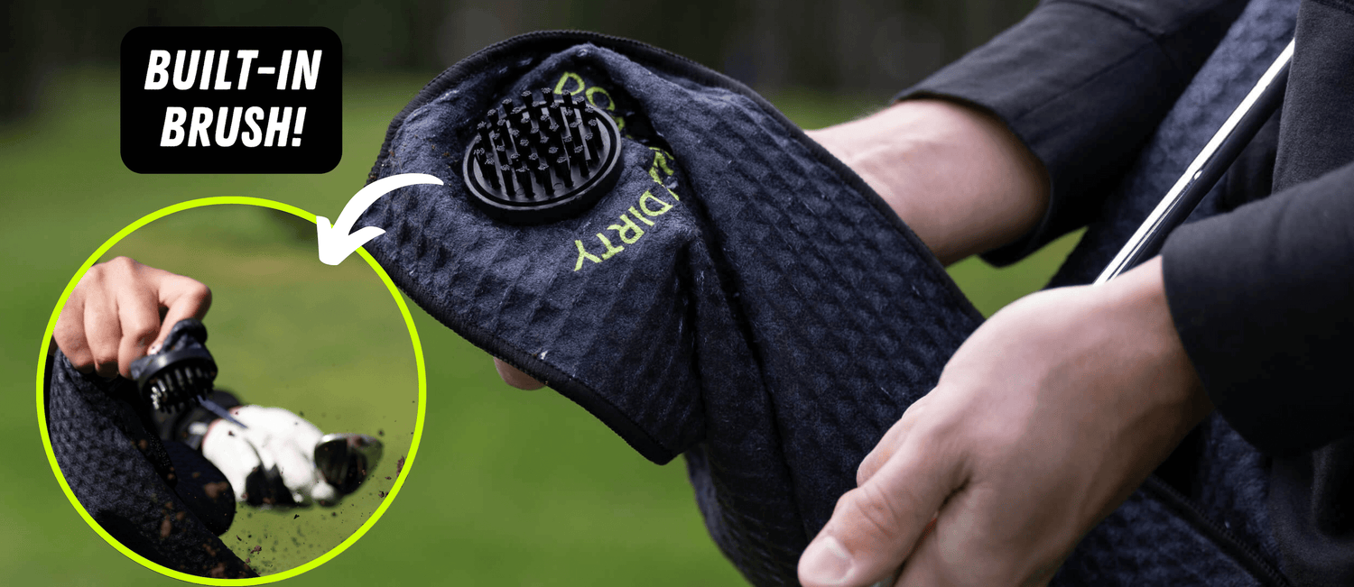 Pocket Brush Golf Club Cleaner Towel