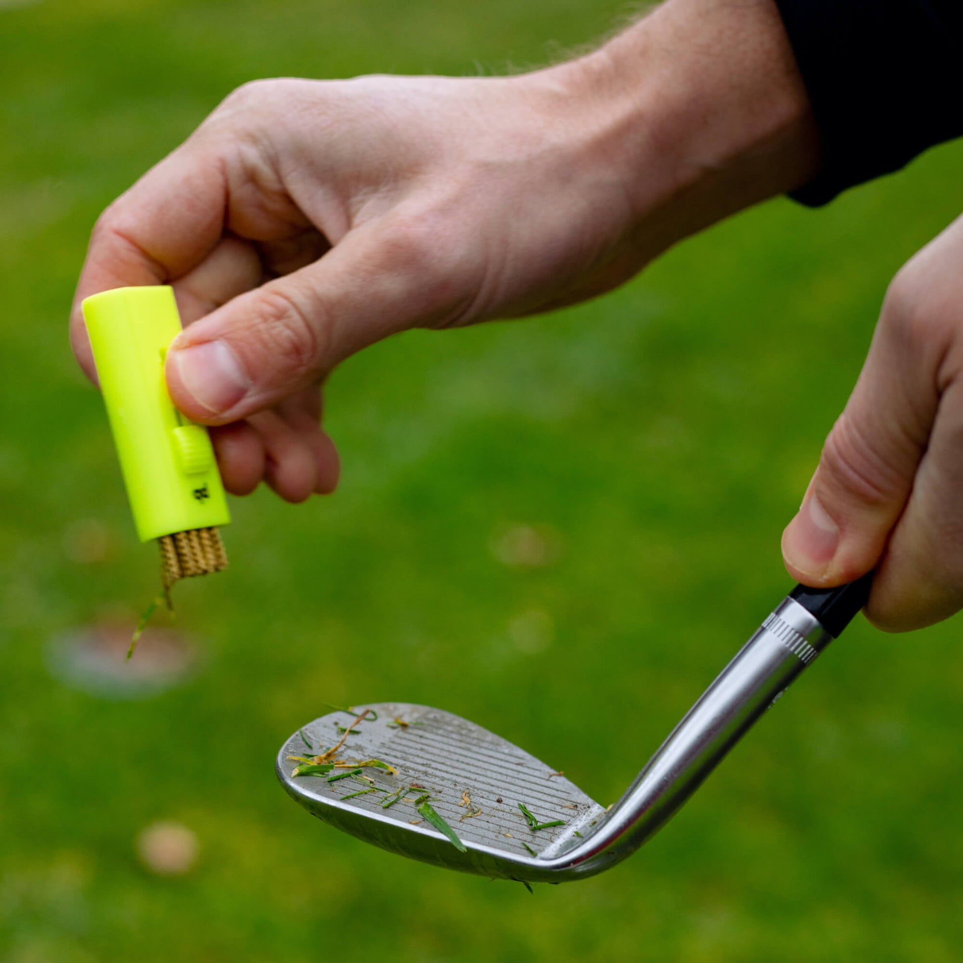 Pocket Brush Golf Club Cleaner Cleaning Brush Neon